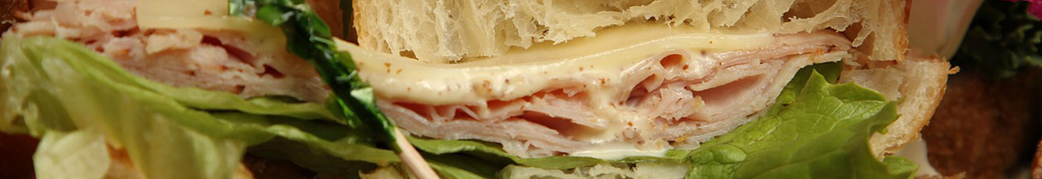 Eating Sandwich at New York Lunch Peninsula Drive restaurant in Erie, PA.